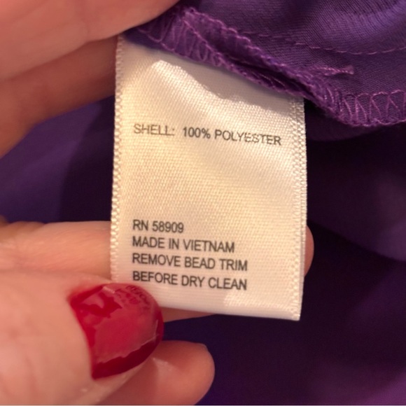 NWT Gianni Bini x DANNIJO Viv Satin Beaded Strap Maxi Slip Dress in Royal, Large - Picture 10 of 13